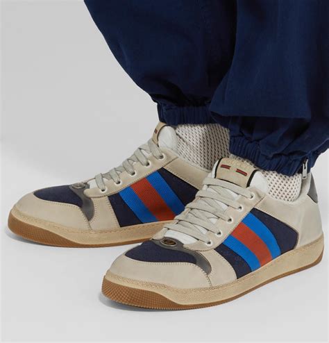 gucci crocodile sneakers blu|blue gucci sneaker men.